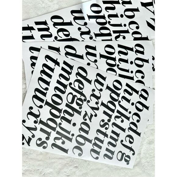 Black letter decal sets - diff fonts and sizes - Picture 2 of 10